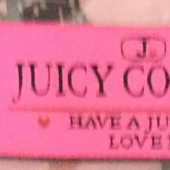 Vtg Y2K Juicy Couture Mon Amour Makeup/Cosmetic/Toiletry Travel Bag w/Handles
